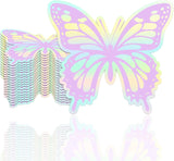 Popxstar  Butterfly-Shaped Napkins Colorful Butterfly Print Disposable Napkins for Girls' Birthday Wedding Tea Party Baby Shower Decor
