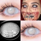 Popxstar  1 Pair Cosplay Contact Lenses Beautiful Pupil Eye Cosmetic Colorful Contact Lenses Halloween Yearly Eyes Contact Lens