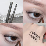 Popxstar Sexy Rose Red Eye Liner Pencil Natural Matte Wine Red Lying Silkworm Eyeliner Easy To Color Waterproof Eye Make Up Cosmetics 1pc