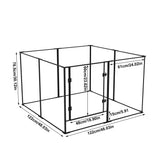 8 Panels Clear Acrylic Dog Playpen Pet Puppy Playpen for Guinea Pig Rabbits Small Animals Whelping Pen Box Exercise Fence