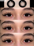 Popxstar  Big Diameter Black Lenses 14.5mm Lenses Colored Contact Lenses for Eyes Big Eye Lenses Natural Look Brown Lenses