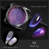 Popxstar Aurora Pearl Nude Pink White Nails Glitter Dust Chrome Moonlight White Rubbing on Powder Shell Mirror Pigment Nail Art Supplies