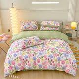 Popxstar  100% Cotton Duvet Cover Comforter cover Floral Style Bedding Quilt Cover housse de couette Bedclothes Bedspread 150x200 220x240