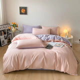 Popxstar  Luxury Bedding Set 100% Egyptian Cotton 400TC Duvet Cover Flat Fitted Sheet Single Double Queen King Quilt Cover with Pillowcase
