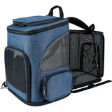 Cat Bag Outdoor Portable Cat Backpack, Foldable Small Dog And Cat Outdoor Bag Expandable Double Shoulder Pet Backpack