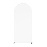 Popxstar Double Sided Arch Backdrop Cover Sage green Wedding Decoration Zipper Thickened Stretch backdrop Cover for Party Scene Setting