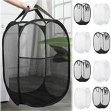 Popxstar  Collapsible Pop-up Mesh Laundry Basket Portable Clothes Hamper for Easy Washing and Storage of Dirty Clothes Socks Toys Sundries