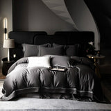 Popxstar  800TC Lyocell Bamboo Fiber Soft Silky Cool Feeling Summer Bedding Set Glossy Duvet Cover Set Bed Sheet/Fitted Sheet Pillowcases