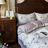 Popxstar  100% Cotton Bedding Set Ins Korean Floral 3D Printed Duvet Cover Bed Linen Flat Sheets Set 2 Pillowcases Twin Double Queen Size