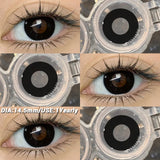 Popxstar  Halloween cosplay color contact lenses for eyes black/red/white Anime Accessories colorful fashion lenses