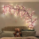 LED Branch Lights Rattan Lights Cherry Blossom Atmosphere Indoor and Outdoor Decorative Styling Lights Bendable Atmosphere Light