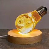 Popxstar Wood Desktop Decorative Lights Light Base Night Light Wooden Led Usb Display Light Display Stand Lamp Holder Lamp Art Ornament
