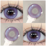 Popxstar  1 Pair(2pcs) Brown Beauty Colored Contact Lenses for Eyes Purple Halloween Lens Big Eye Lens Natural Look Gray Blue Lens