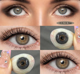 Popxstar Hot Selling 2pcs Myopia Color Contact Lenses Prescription High Quality Eyes Colored Contacts with Degree Yearly