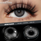 2pcs Natural Black Contact Colored Contact Lenses for Eyes Brown Makeup Lenses Yearly Gray Beautiful Pupils Blue Lens