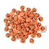 Popxstar 20/10Pcs Halloween Resin Pumpkin Miniatures Mini Flatback Charms Pumpkin Halloween Party Home Table Decoration DIY Crafts Gift
