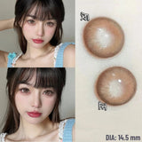 Popxstar 1 Pair Dark Lenses Korean Style Colored Contact Lenses Myopia Lenses Black Lenses Fog Pearl Lens High Quality