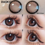 Popxstar  2pcs Color Contact Lenses Black Large Diameter 14.5mm Myopia Diopter -0.00to-8.00 Beauty Pupil High Quality Natural Lens