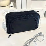 Popxstar Girl Large Capacity Aesthetic Pencil Back-to-school Cases Cute Stationery Holder Bag Zipper Pencil Pouch Student School Supplies