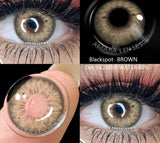 Natural Colored Contacts Lenses Brown 2pcs Contacts Beautful Pupils Color Contacts Yearly Makeup Cosmetic Contact Lens