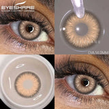 Popxstar Colored Contact Lenses for Eyes 1Pair/2Pcs Yearly Natural Blue Lenses Cosmetic Soft Beautyful Pupils Gray Eye Contacts