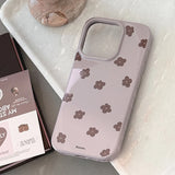 Cute Flowers Lovely Floral Matte Case for IPhone 13 14 16 15 Pro Max Shockproof Protective Cover for Iphone 17 Pro Max Case