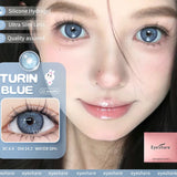 Popxstar New 1pair Colored Contact Lenses for Eyes Natural Brown Contacts Lenses Fashion Blue Eyes Lenses Yearly Gray Pupils