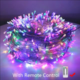 Popxstar 2M-100M Fairy Lights Led String Garland Christmas Light Waterproof Outdoor For Tree Street Wedding Party Ramadan 2025 Decoration