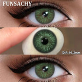 1 Pair Colored Pupils for Eyes Gray Eye Contacts Brown Natural Soft Lenses Beauty Pupils Women Makeup Yearly Cosmetics
