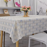 PVC Printed Square Tablecloth Waterproof Oil Resistant Washable Table Cloth Home Minimalist Dining Table Coffee Tables Cover