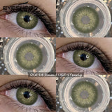 1Pair Fashion Color Contact Lenses Natural Brown Lenses Blue Contacts Grey Eyes Pupils Lens Yearly Colorful Eyes Lenses