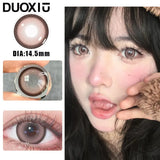 Popxstar  1Pair New Contact Lenses for Eye color Lenses Rock Sweetheart Pink Lenses Degree Prescription -0.00to-8.00 Beauty Pupils