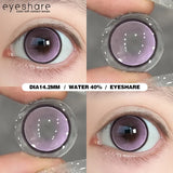 Popxstar Anime Red Cosplay Colored Contact Lenses for Eyes 2Pcs Colored Contact Lenses Yearly Halloween Lens Purple Eye Lenses