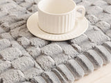Thicken Honeycomb Flannel Couch Mat Quilting Anti-Slop Sofa Cover, Simplized Design Sofa Seat Pad Multiuse Washable Sofa Towel