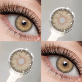 1pair New Style Grey-Cyan Series Natural Colored Contact Lenses for Eye Grey Pupils Lens Beauty Brown Contacts Green Lens