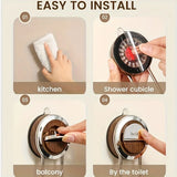 Popxstar Suction Cup Roll Paper Holder Wall Mounted Paper Towel Hanger Utensils for The Kitchen Paper Roll Holder Kitchens Accessories