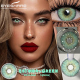 Popxstar Myopia Lenses 1 Pair Colored Contact Lenses with Degree Natural Eye Contacts Brown Lenses Gray Pupils Yearly Disposable
