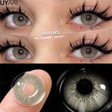 Popxstar 2025 New Fashion Color Contact Lenses for Eyes Green Colorful Makeup High level of comfort Yearly 2pcs/pair