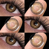 Popxstar Colored Contact Lenses 0~-6.00 Degree 1Pair Y2K Fashion Lenses for New User,Korean Green Contact Lenses for Eyes