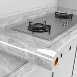 Popxstar 80CM Kitchen Oil-proof Sticker High Temperature Resistance Waterproof Self-adhesive Wall Stickers Wall Decor Kitchen Wallpaper
