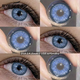 1Pair Soft Colored Contact Lenses for Eyes Fashion Blue Lenses Gray Beauty Makeup Lenses Brown Contacts Blue Eye Lenses