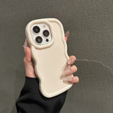 Popxstar Fashion Soft Curly Wave Case for iPhone 11 12 13 14 15 16 Pro Max 7 8 Plus X XR XS Shockproof Bumper Cover Capa Aesthetic