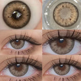 2PCS Colored Contact Lenses for Eyes Natural Beauty Brown Pupils Circle Lenses Cosmetics Color Lense Yearly Fast Shipping