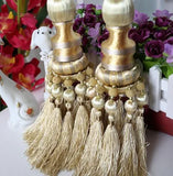 European Luxury Curtain Hanging Ball Straps Tied Rope Curtain Buckle Hook Tassel Strap Home Decor