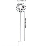 Popxstar  1pc Magical Kinetic Metal Windmill Spinner Unique Wind Powered Catchers Creative Patio Garden Lawn Outdoor Courtyard Decoration