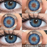 Popxstar New 1pair Colored Contact Lenses for Eyes Natural Brown Contacts Lenses Fashion Blue Eyes Lenses Yearly Gray Pupils