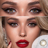 Popxstar  1 Pair Colorful Contact Lenses for Eyes Fashion Blue Eye Lenses Green Lenses Gray Eye Contacts Yearly Lens Eye Contact