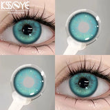 Popxstar  2Pcs New product  Color Contact Lenses Myopia Degree -0.00 to -8.00 Blue purple green lenses Soft Lens EyeBeauty Pupil ﻿