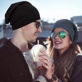 Popxstar Stylish Winter Warm Hat for Women Casual Stacking Knitted Bonnet Cap Men Hats Solid Color Hip Hop Skullies Unisex Female Beanies