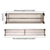Popxstar 2pcs/set Adjustable Clapboard Drawer Divider Partition DIY Durable Storage Organiser Wardrobe Closet Punch-free Separator